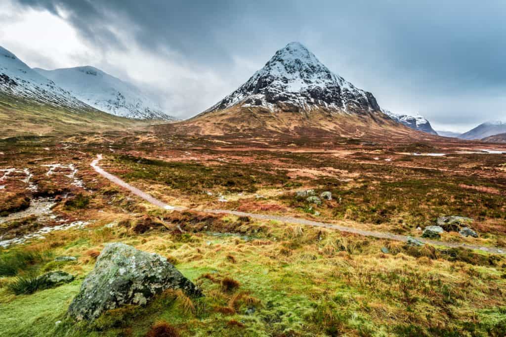 Glencoe in Winter, Highland Scotland